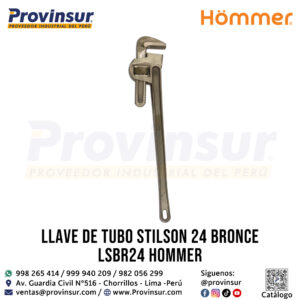 Inicio Nuevo 38 LLAVE DE TUBO STILSON 24" BRONCE LSBR24 HOMMER