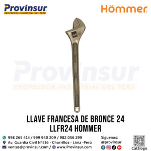 LLAVE FRANCESA DE BRONCE 24" LLFR24 HOMMER