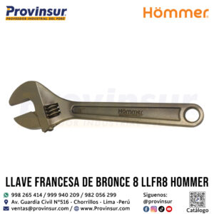 LLAVE FRANCESA DE BRONCE 8" LLFR8 HOMMER