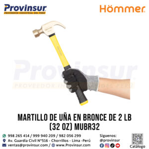MARTILLO DE UÑA EN BRONCE DE 2 LB (32 OZ) MUBR32 HOMMER