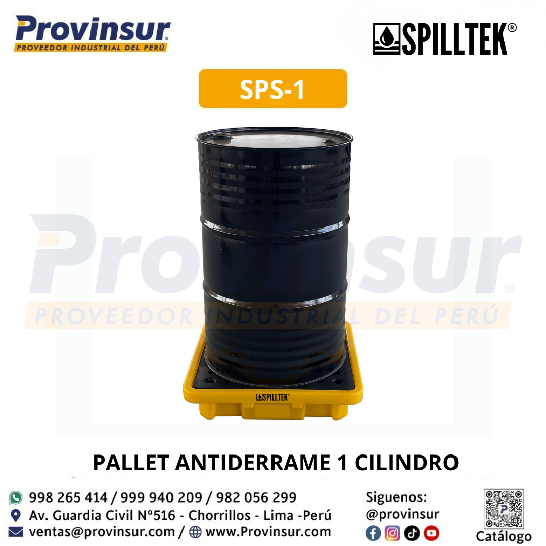 PALLET ANTIDERRAME 1 CILINDRO SPS-1 SPILLTEK 4 PALLET ANTIDERRAME 1 CILINDRO SPS-1 SPILLTEK