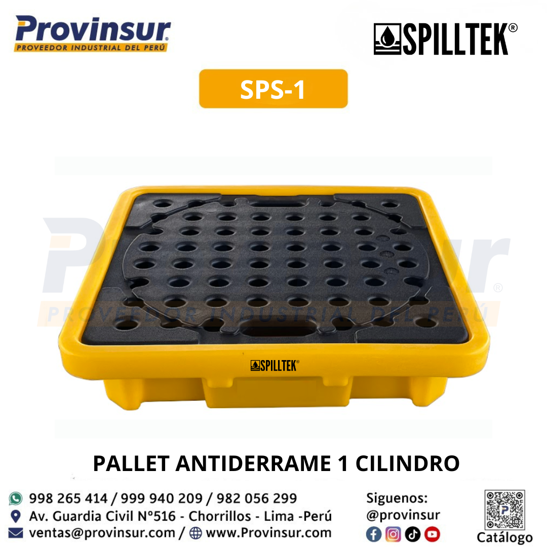 PALLET ANTIDERRAME 1 CILINDRO SPS-1 SPILLTEK 5 PALLET ANTIDERRAME 1 CILINDRO SPS-1 SPILLTEK
