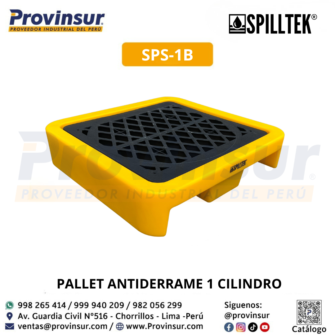 PALLET ANTIDERRAME 1 CILINDRO SPS-1B SPILLTEK 3 PALLET ANTIDERRAME 1 CILINDRO SPS-1B SPILLTEK