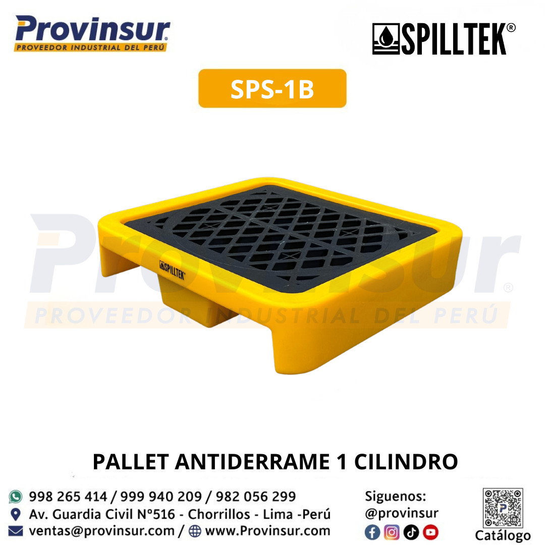 PALLET ANTIDERRAME 1 CILINDRO SPS-1B SPILLTEK 2 PALLET ANTIDERRAME 1 CILINDRO SPS-1B SPILLTEK