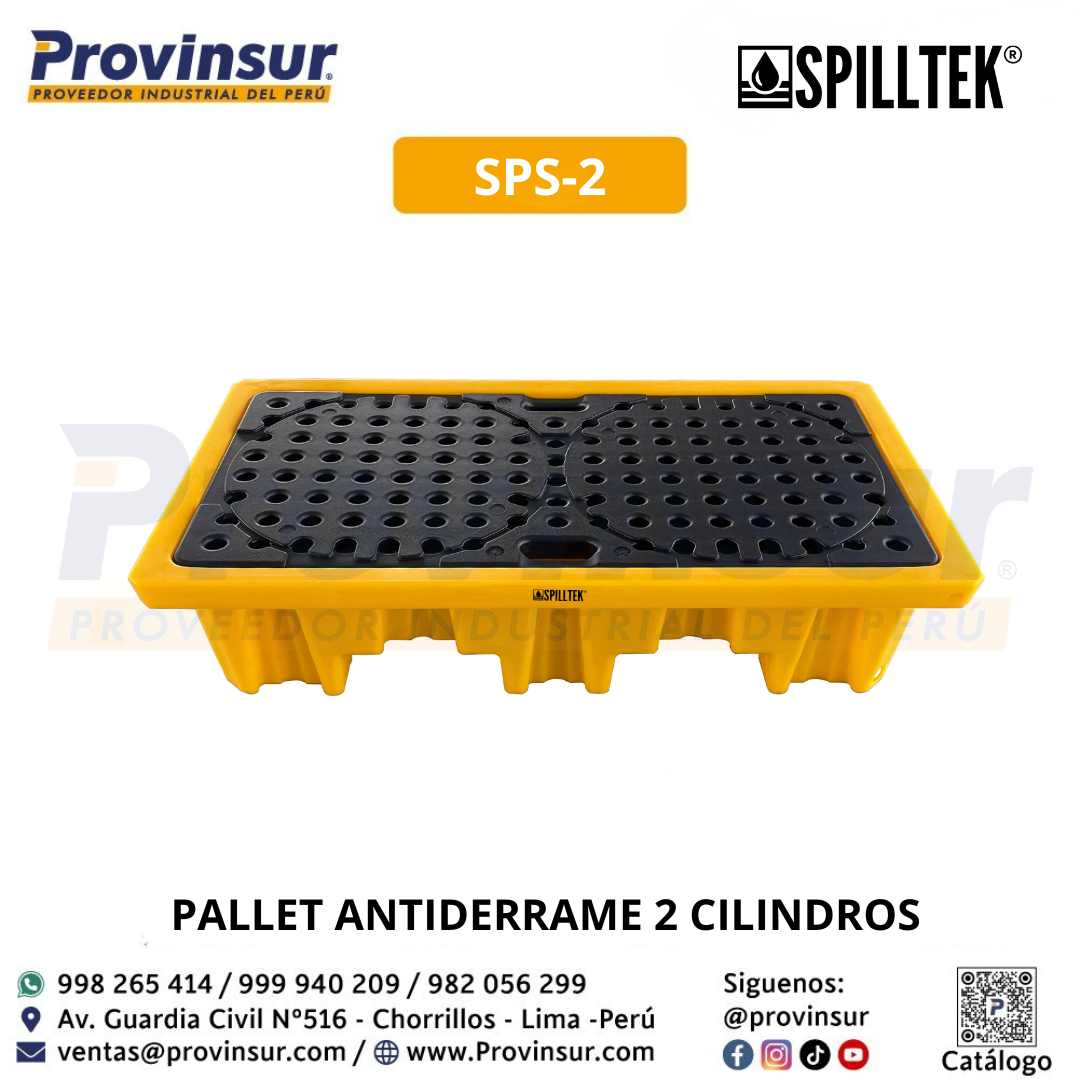 PALLET ANTIDERRAME 2 CILINDROS SPS-2 SPILLTEK 1 PALLET ANTIDERRAME 2 CILINDROS SPS-2 SPILLTEK