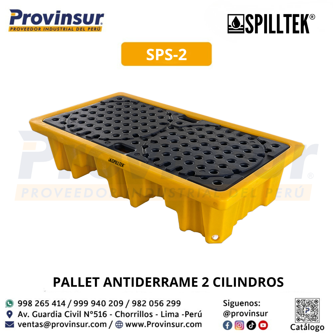 PALLET ANTIDERRAME 2 CILINDROS SPS-2 SPILLTEK 7 PALLET ANTIDERRAME 2 CILINDROS SPS-2 SPILLTEK