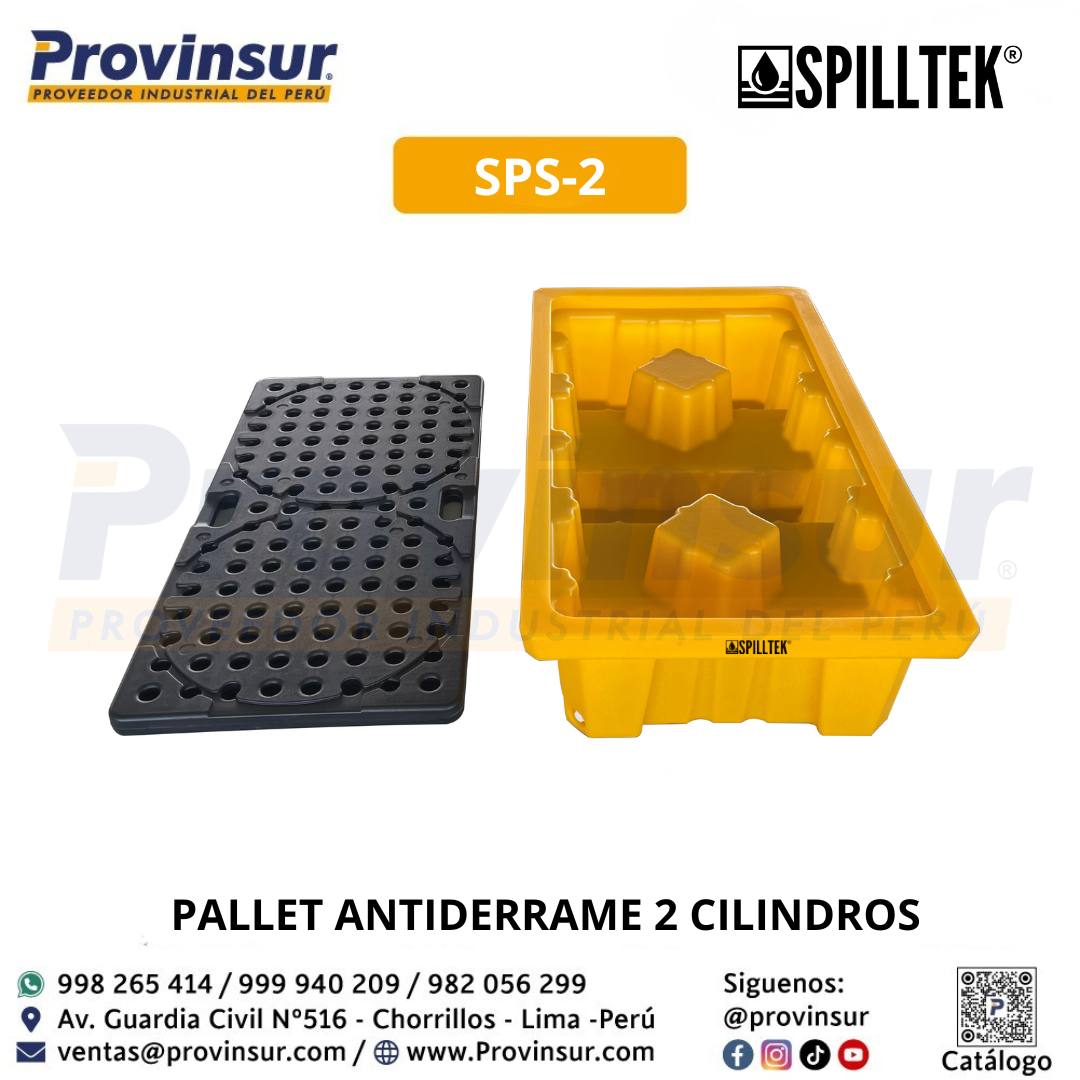 PALLET ANTIDERRAME 2 CILINDROS SPS-2 SPILLTEK 6 PALLET ANTIDERRAME 2 CILINDROS SPS-2 SPILLTEK