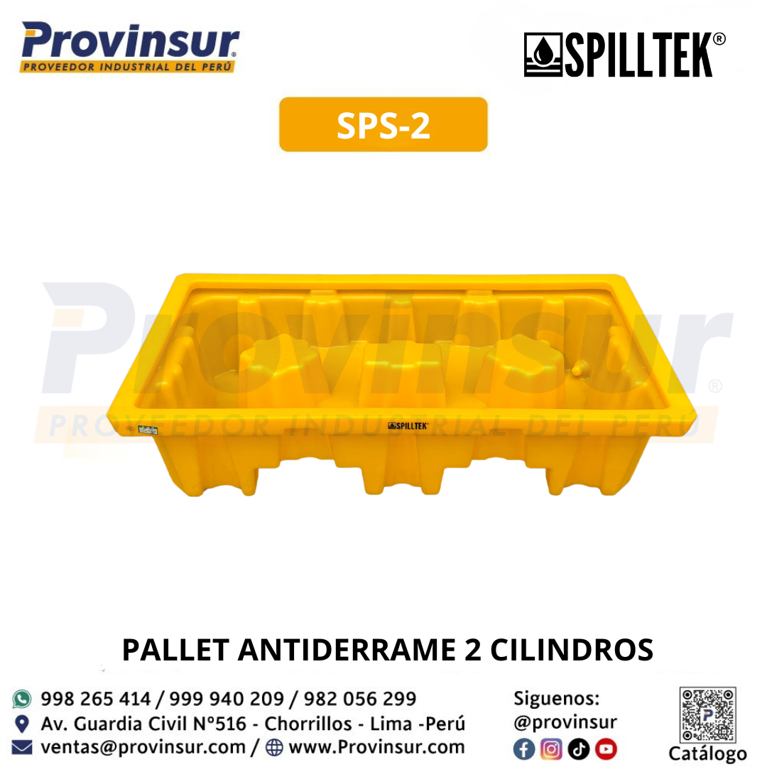 PALLET ANTIDERRAME 2 CILINDROS SPS-2 SPILLTEK 3 PALLET ANTIDERRAME 2 CILINDROS SPS-2 SPILLTEK