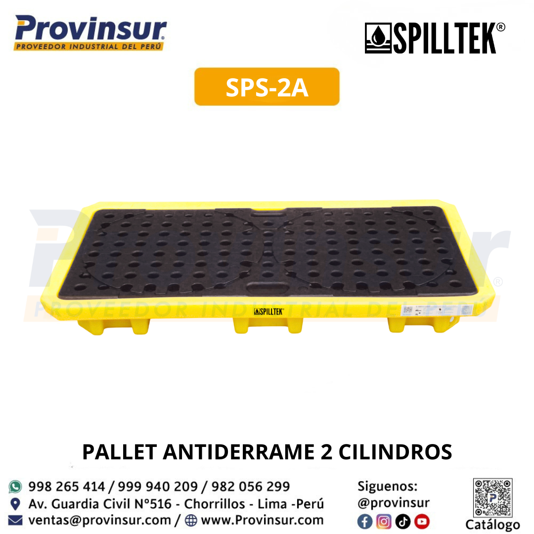 PALLET ANTIDERRAME 2 CILINDROS SPS-2A SPILLTEK 6 PALLET ANTIDERRAME 2 CILINDROS SPS-2A SPILLTEK