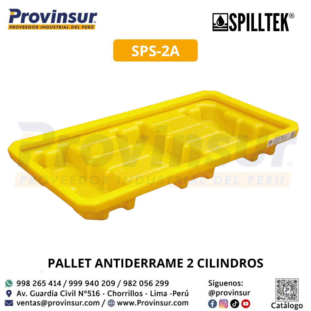 PALLET ANTIDERRAME 2 CILINDROS SPS-2A SPILLTEK 4 PALLET ANTIDERRAME 2 CILINDROS SPS-2A SPILLTEK