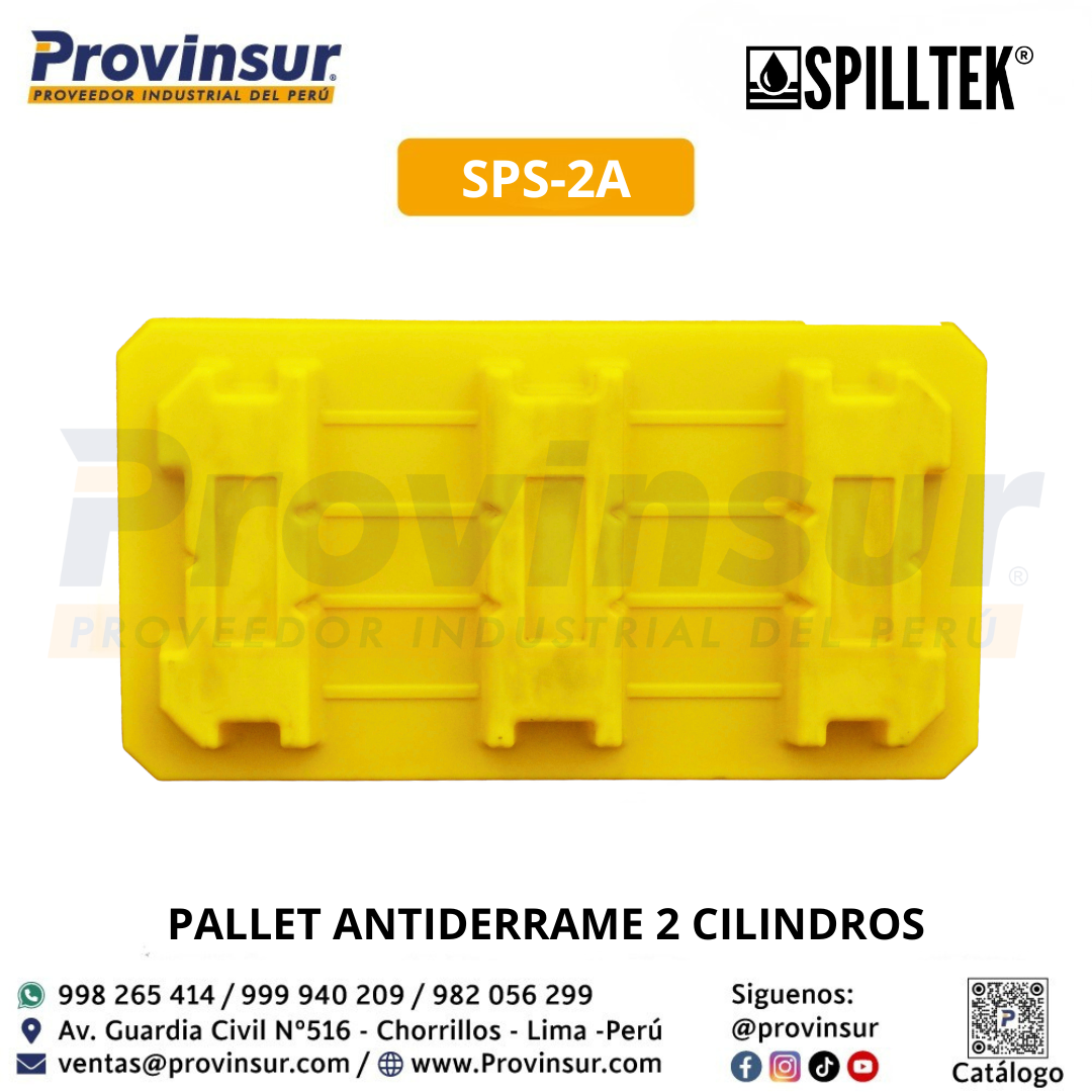 PALLET ANTIDERRAME 2 CILINDROS SPS-2A SPILLTEK 3 PALLET ANTIDERRAME 2 CILINDROS SPS-2A SPILLTEK