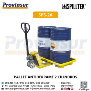PALLET ANTIDERRAME 2 CILINDROS SPS-2A SPILLTEK