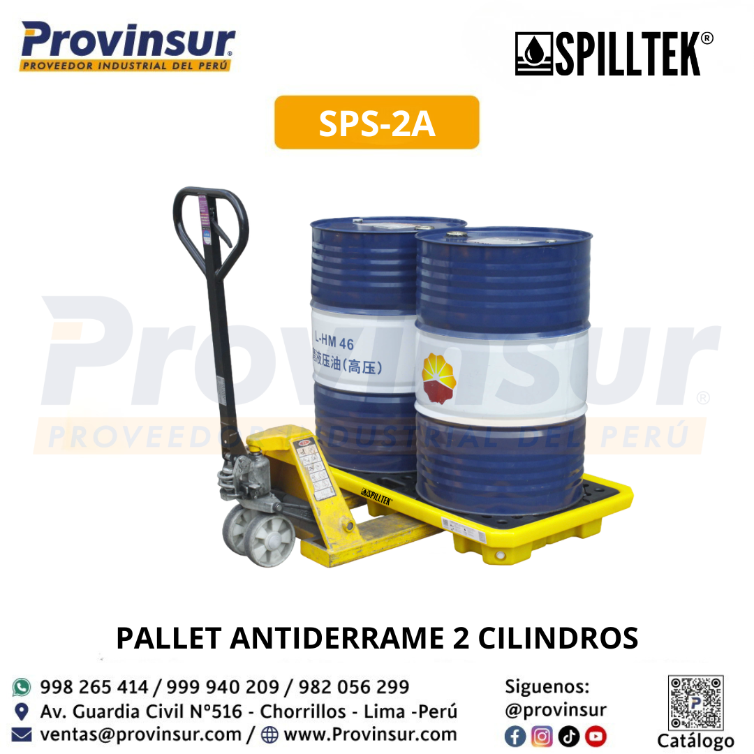 PALLET ANTIDERRAME 2 CILINDROS SPS-2A SPILLTEK 1 PALLET ANTIDERRAME 2 CILINDROS SPS-2A SPILLTEK
