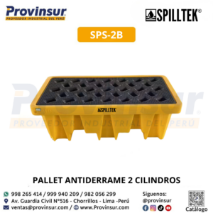PALLET ANTIDERRAME 2 CILINDROS SPS-2B SPILLTEK