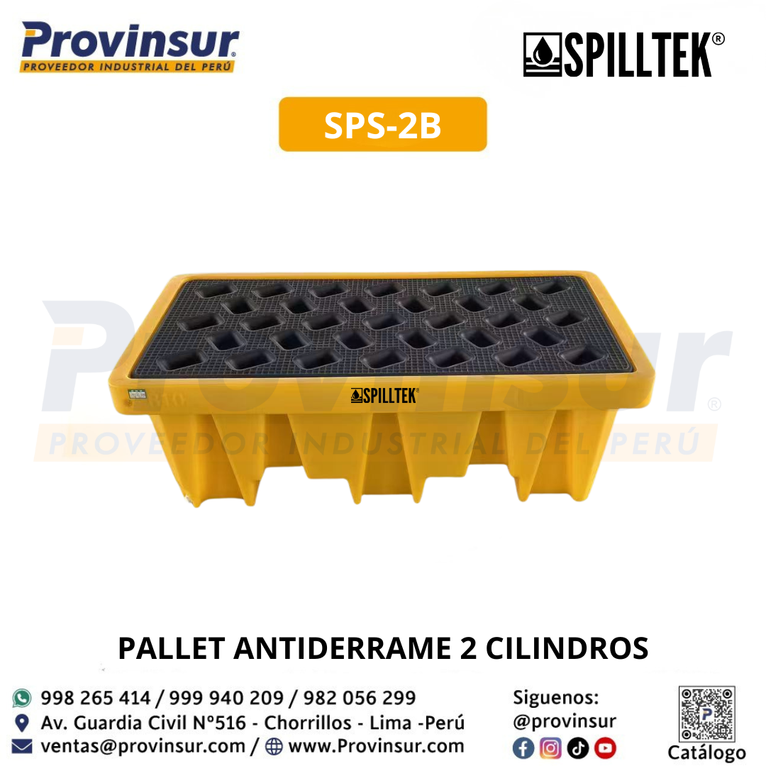 PALLET ANTIDERRAME 2 CILINDROS SPS-2B SPILLTEK 1 PALLET ANTIDERRAME 2 CILINDROS SPS-2B SPILLTEK