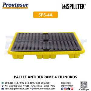 PALLET ANTIDERRAME 4 CILINDROS SPS-4A SPILLTEK