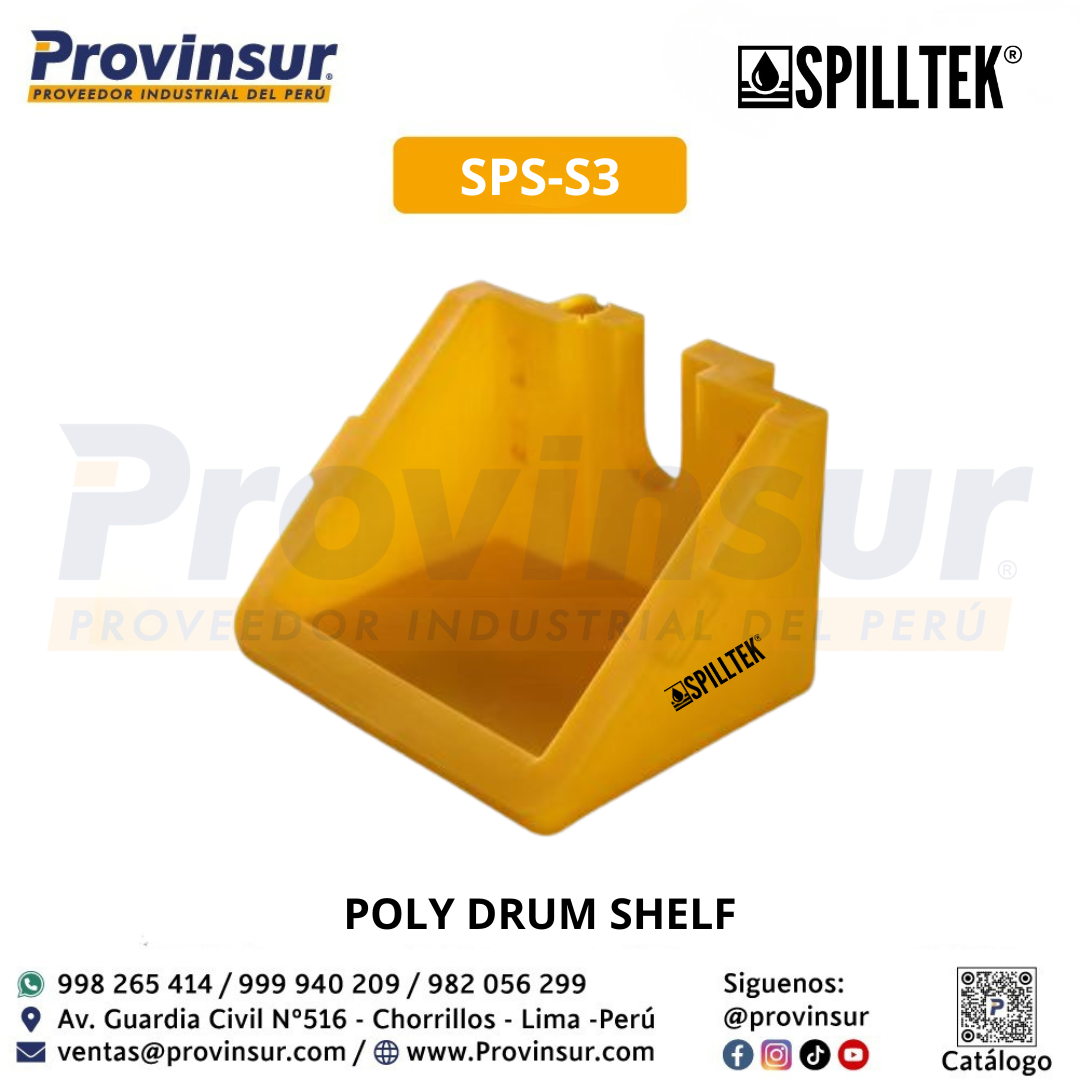 POLY DRUM SHELF SPS-S3 SPILLTEK 1 POLY DRUM SHELF SPS-S3 SPILLTEK